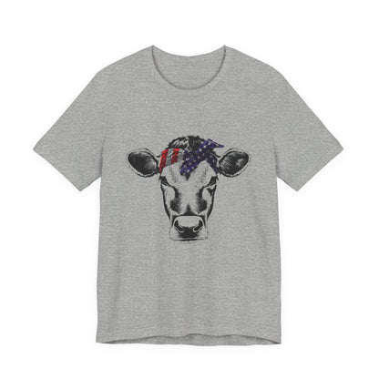 Highland Cow Shirt - Funny American Flag Independence Day - Popbydesign
