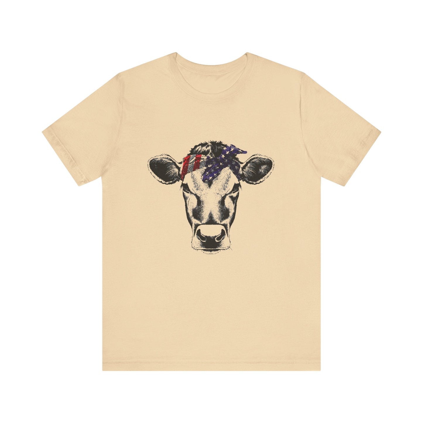 Highland Cow Shirt - Funny American Flag Independence Day - Popbydesign