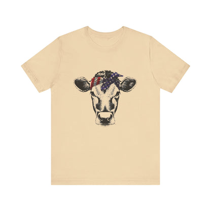 Highland Cow Shirt - Funny American Flag Independence Day - Popbydesign