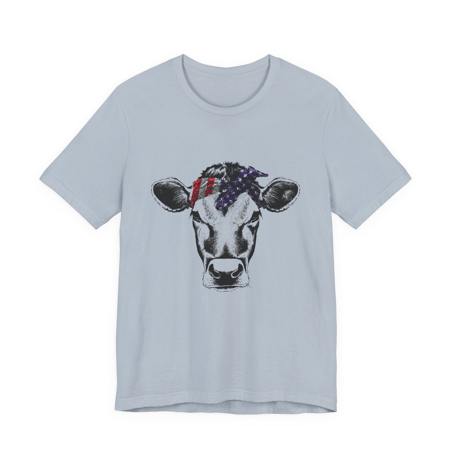 Highland Cow Shirt - Funny American Flag Independence Day - Popbydesign