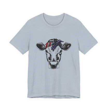 Highland Cow Shirt - Funny American Flag Independence Day - Popbydesign