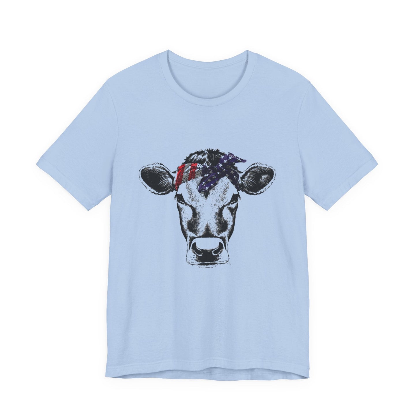 Highland Cow Shirt - Funny American Flag Independence Day - Popbydesign