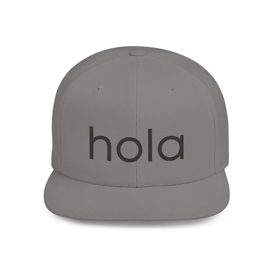 Hola Snapback Hat — Flat Bill Workout Cap - Popbydesign