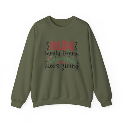 Holiday Family Drama The Gift That Keeps Giving Sweatshirt - Popbydesign