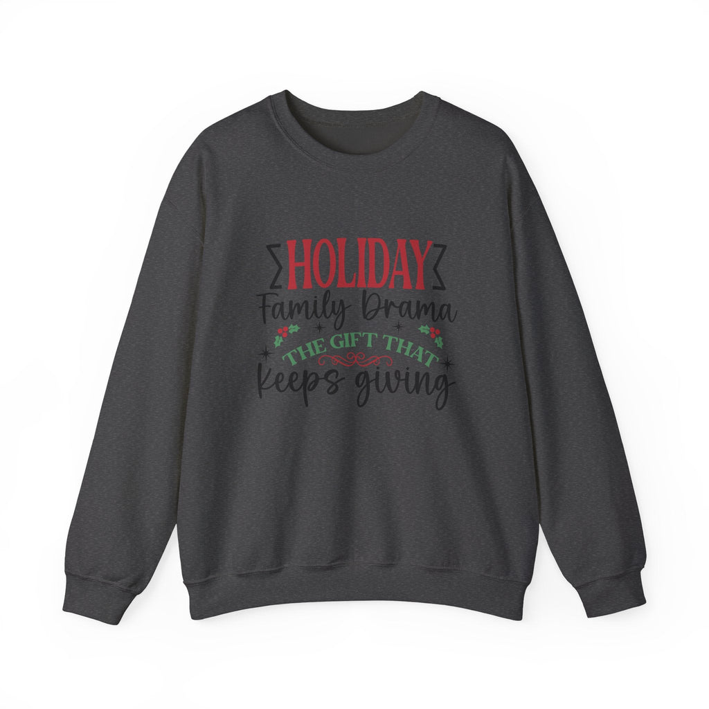 Holiday Family Drama The Gift That Keeps Giving Sweatshirt by PopCultureByDesign36