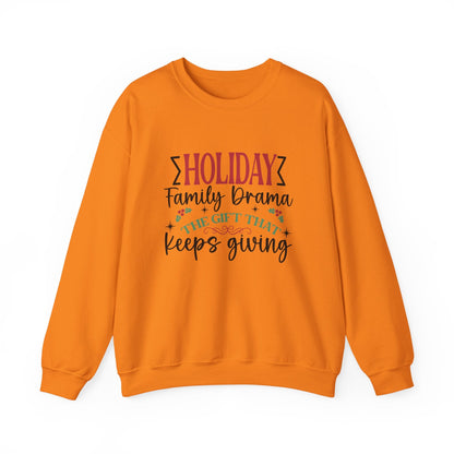 Holiday Family Drama The Gift That Keeps Giving Sweatshirt - Popbydesign