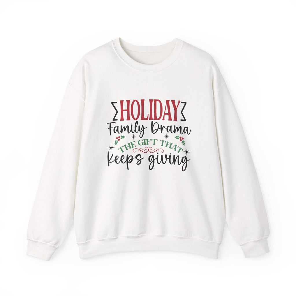 Holiday Family Drama The Gift That Keeps Giving Sweatshirt by PopCultureByDesign36