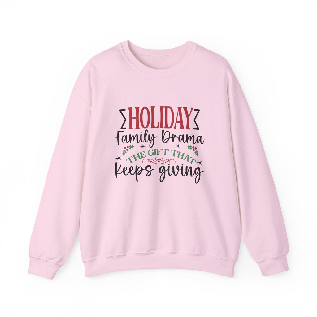 Holiday Family Drama The Gift That Keeps Giving Sweatshirt by PopCultureByDesign36