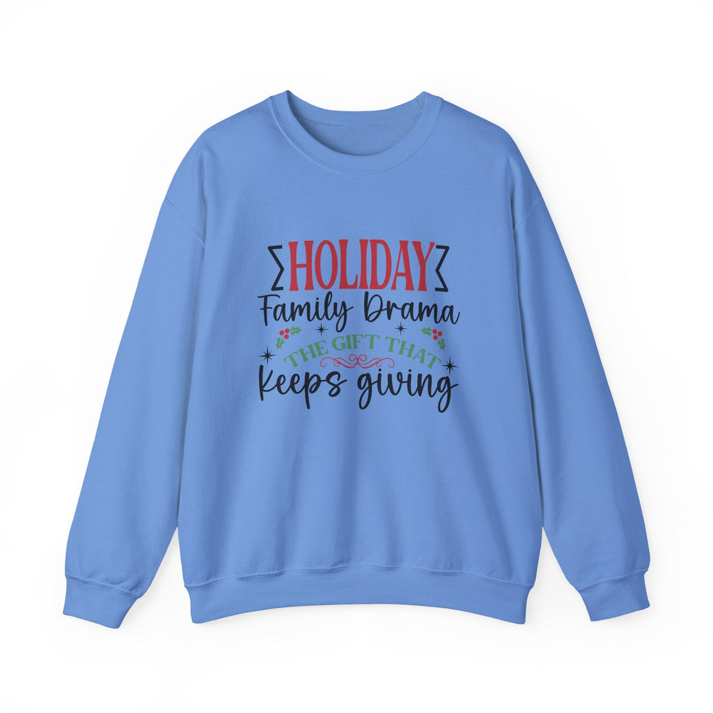 Holiday Family Drama The Gift That Keeps Giving Sweatshirt by PopCultureByDesign36