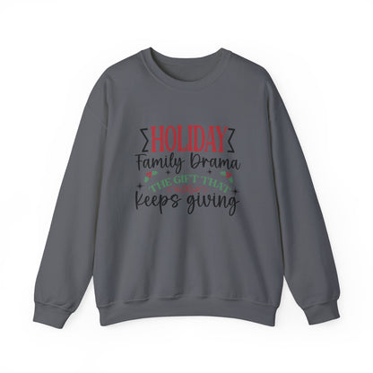 Holiday Family Drama The Gift That Keeps Giving Sweatshirt - Popbydesign