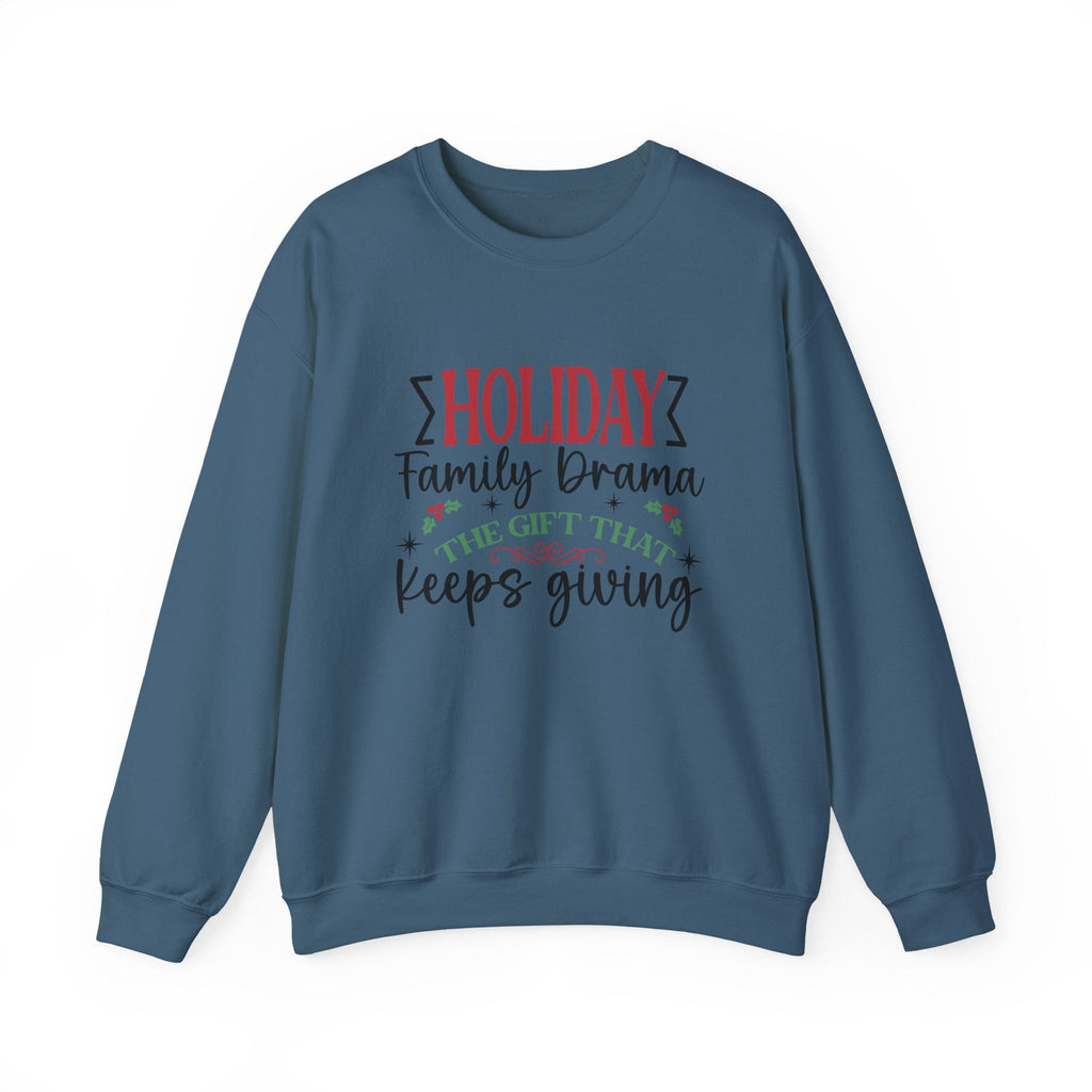 Holiday Family Drama The Gift That Keeps Giving Sweatshirt by PopCultureByDesign36