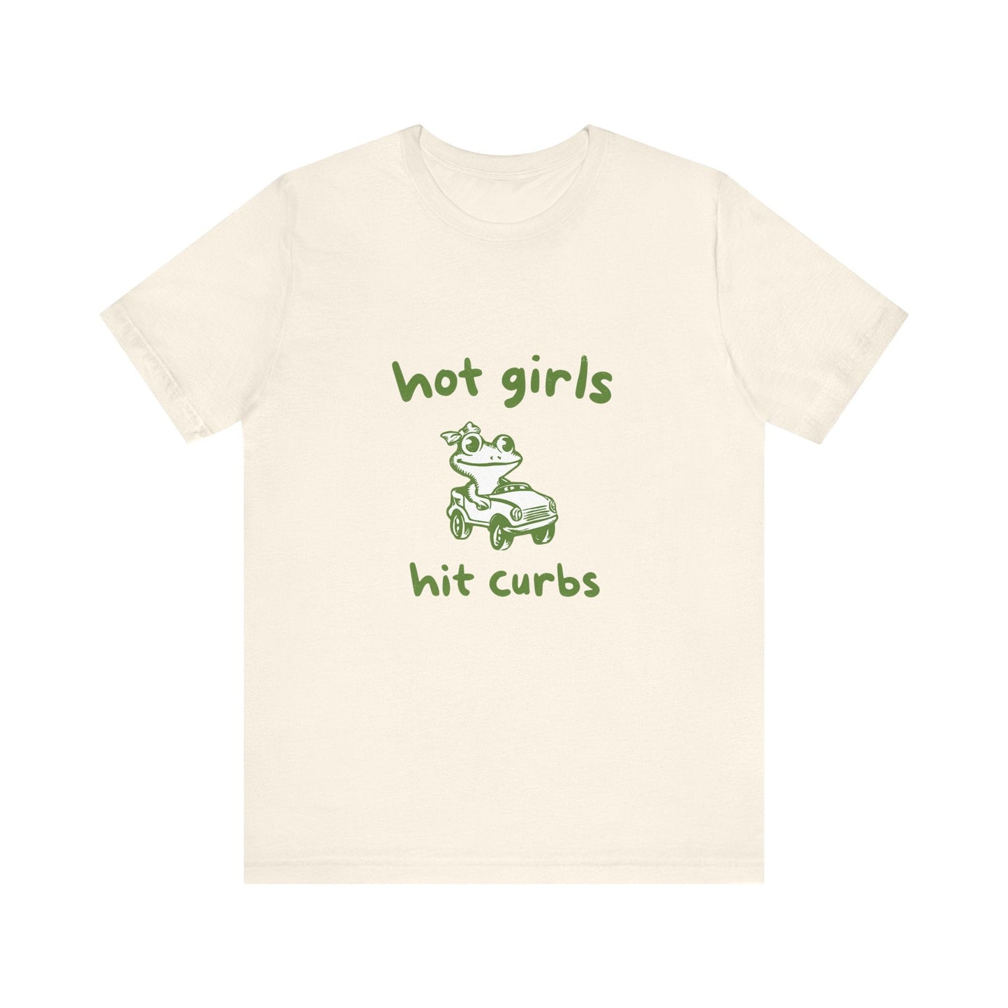 Hot Girls Hit Curbs Shirt, Funny Meme Graphic Tee, Y2K Humor - Popbydesign