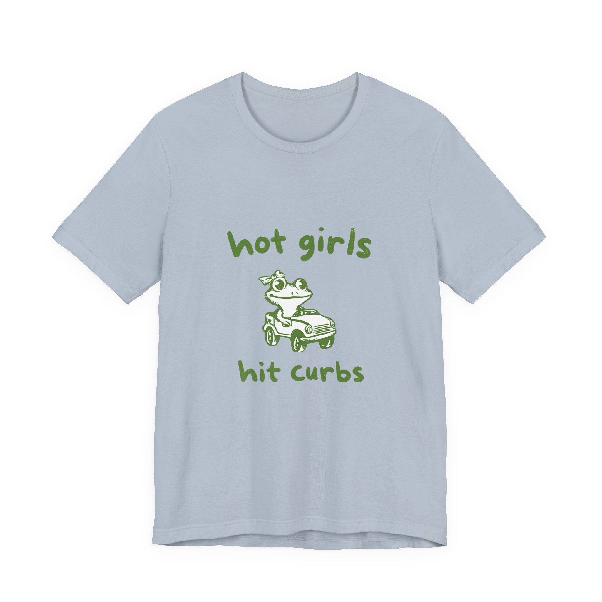 Hot Girls Hit Curbs Shirt, Funny Meme Graphic Tee, Y2K Humor by PopCultureByDesign36