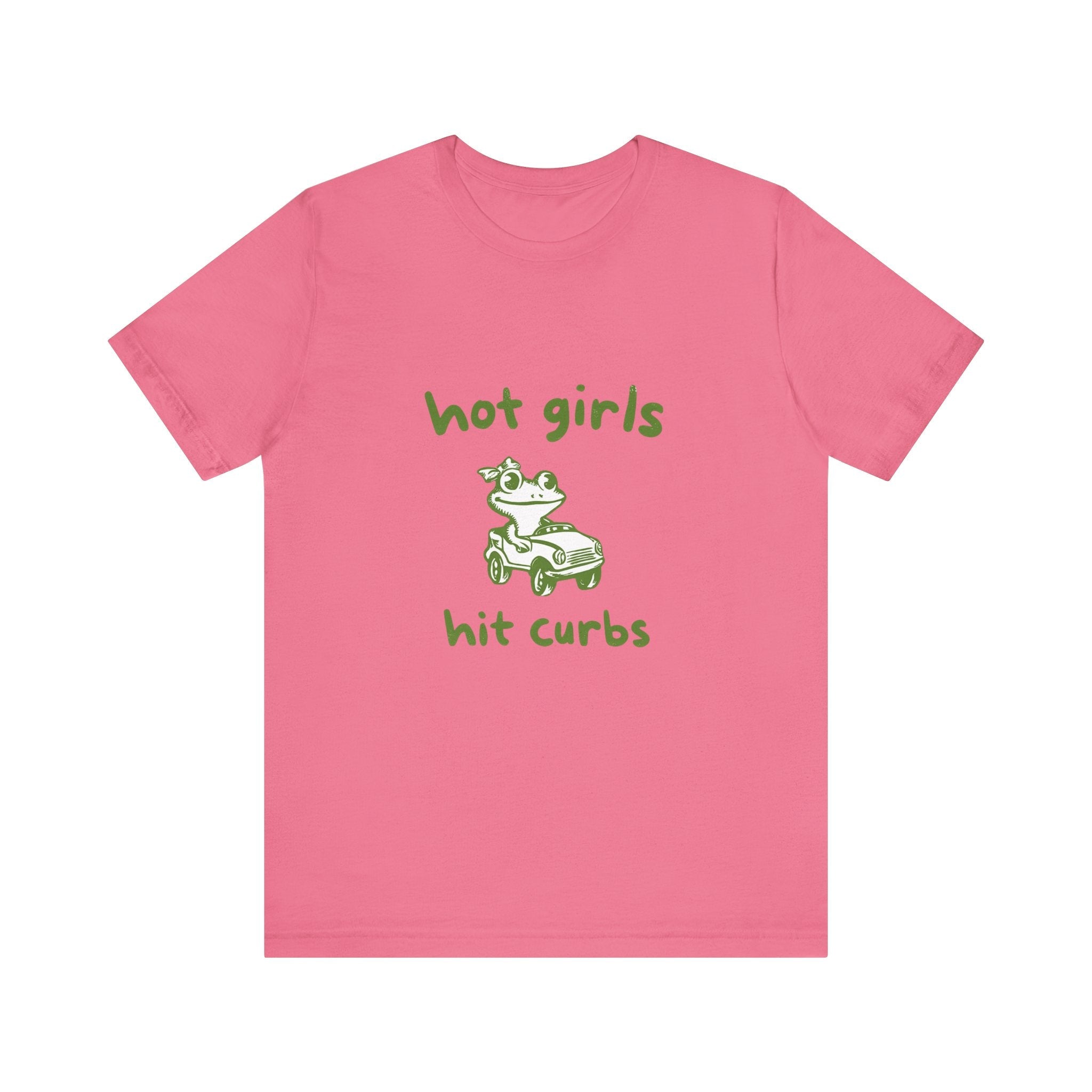 Hot Girls Hit Curbs Shirt, Funny Meme Graphic Tee, Y2K Humor by PopCultureByDesign36