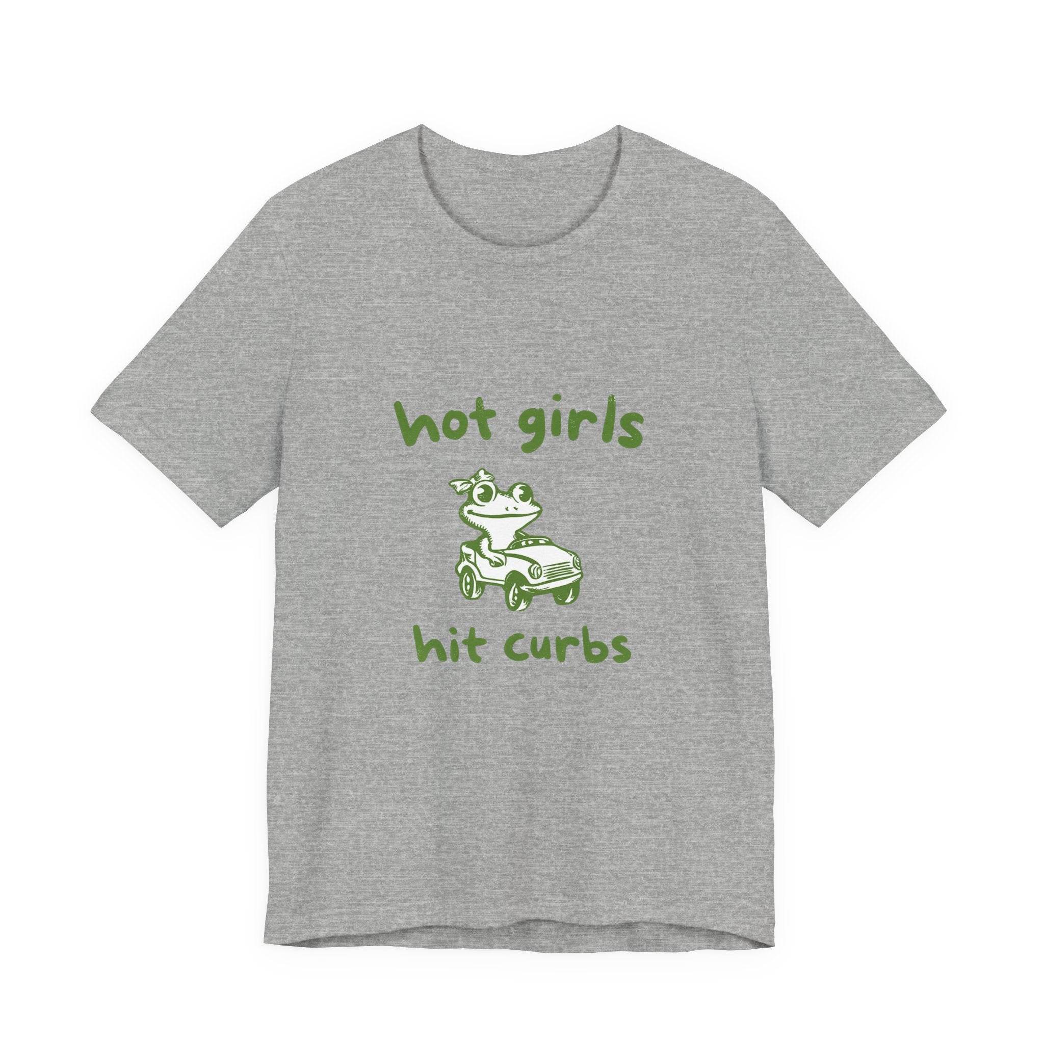 Hot Girls Hit Curbs Shirt, Funny Meme Graphic Tee, Y2K Humor by PopCultureByDesign36