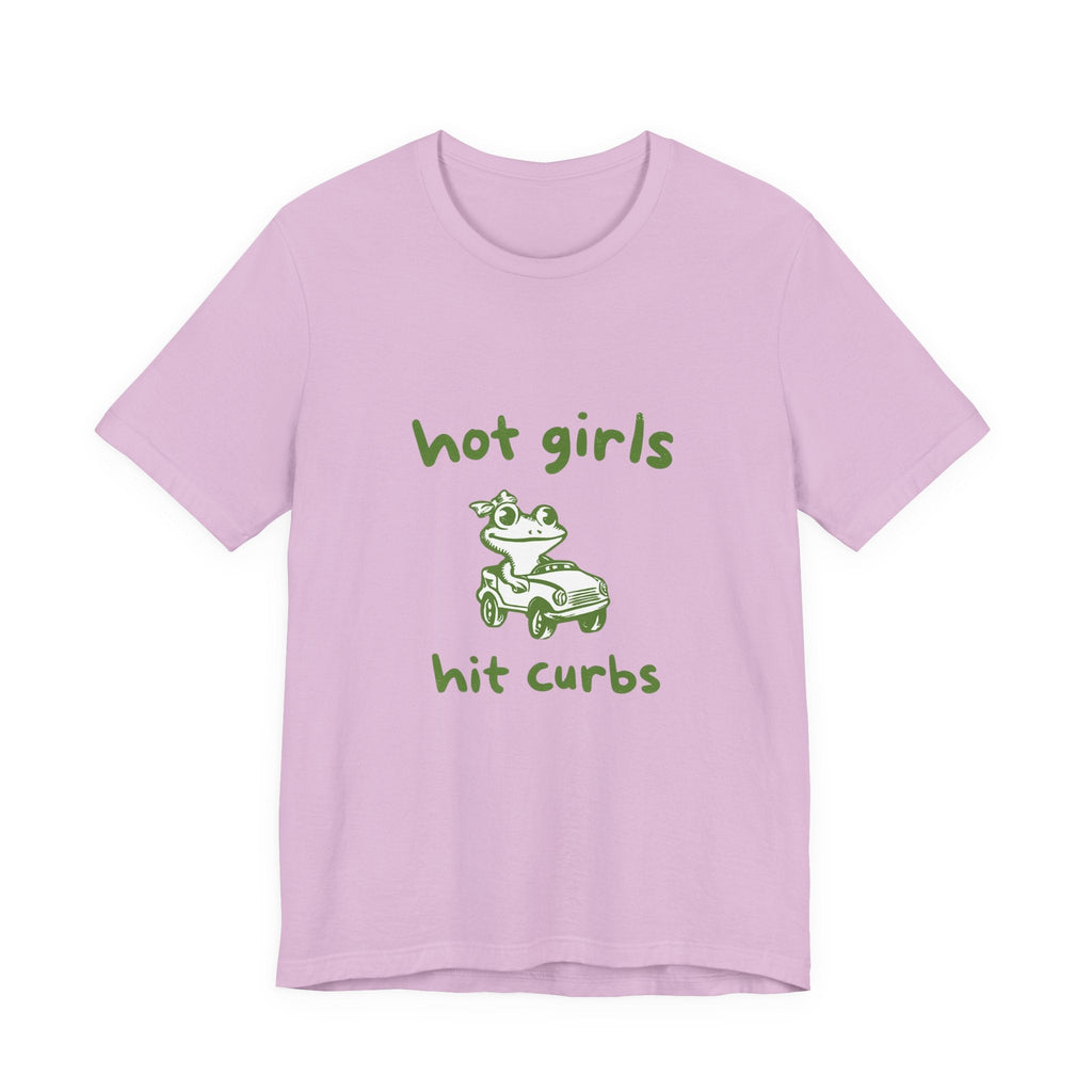 Hot Girls Hit Curbs Shirt, Funny Meme Graphic Tee, Y2K Humor by PopCultureByDesign36