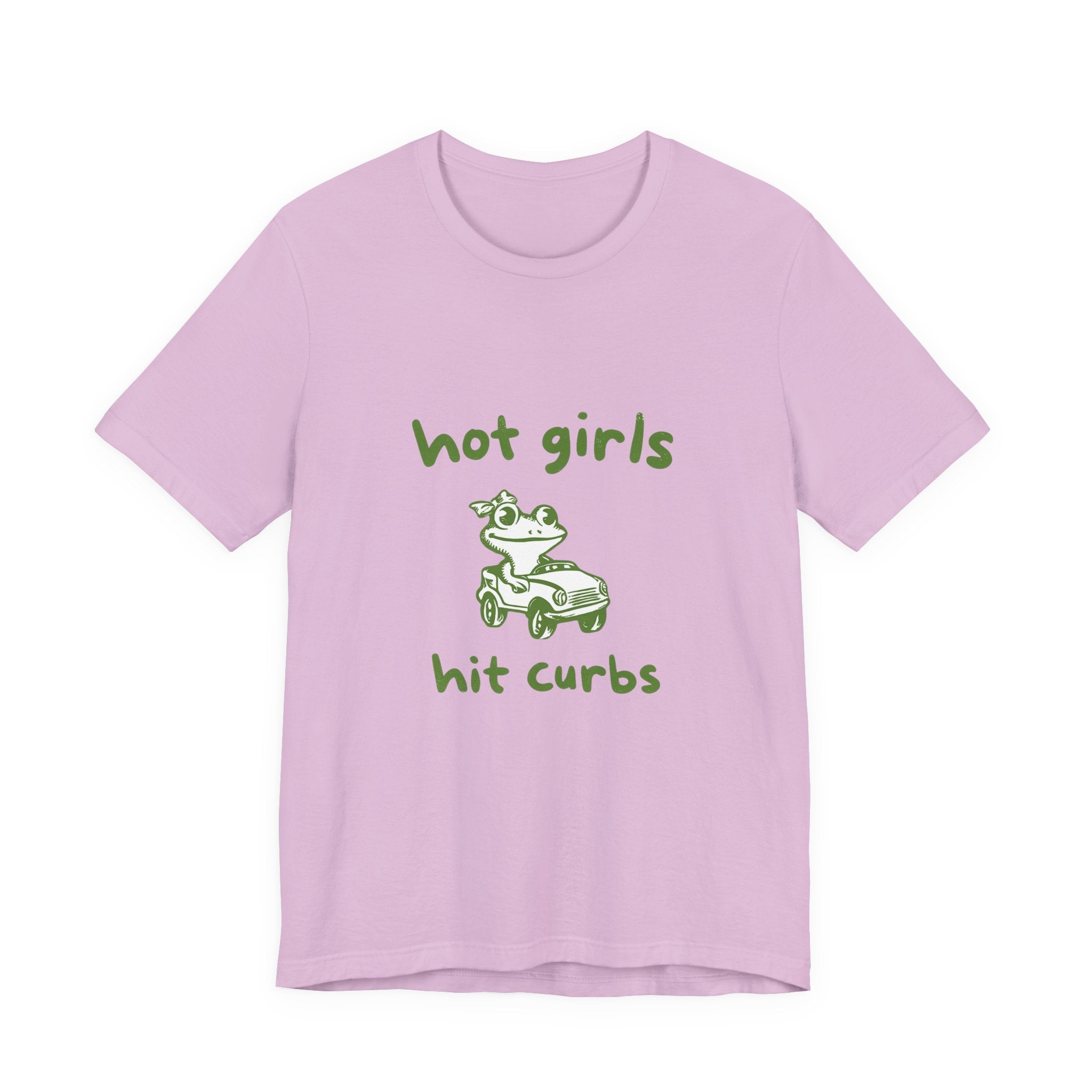 Hot Girls Hit Curbs Shirt, Funny Meme Graphic Tee, Y2K Humor by PopCultureByDesign36