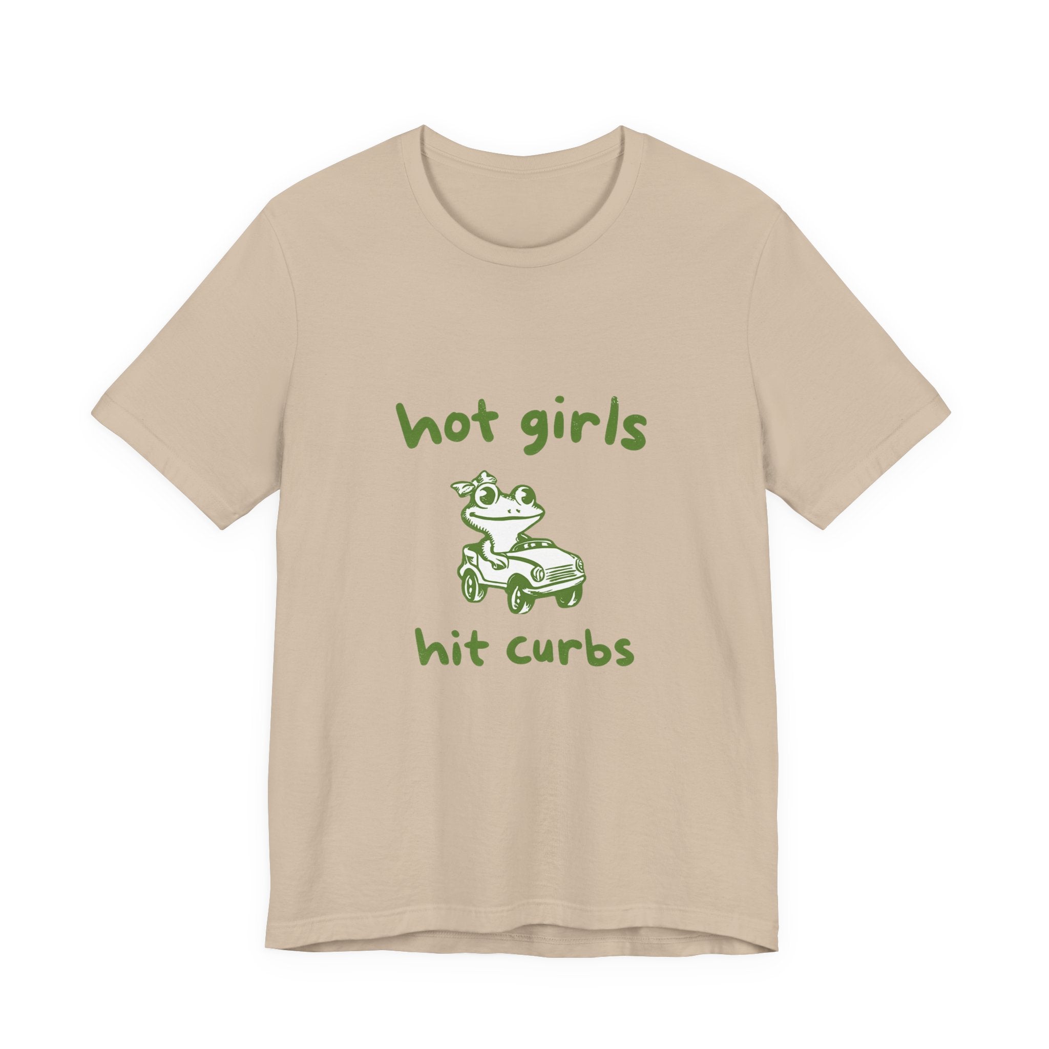 Hot Girls Hit Curbs Shirt, Funny Meme Graphic Tee, Y2K Humor by PopCultureByDesign36