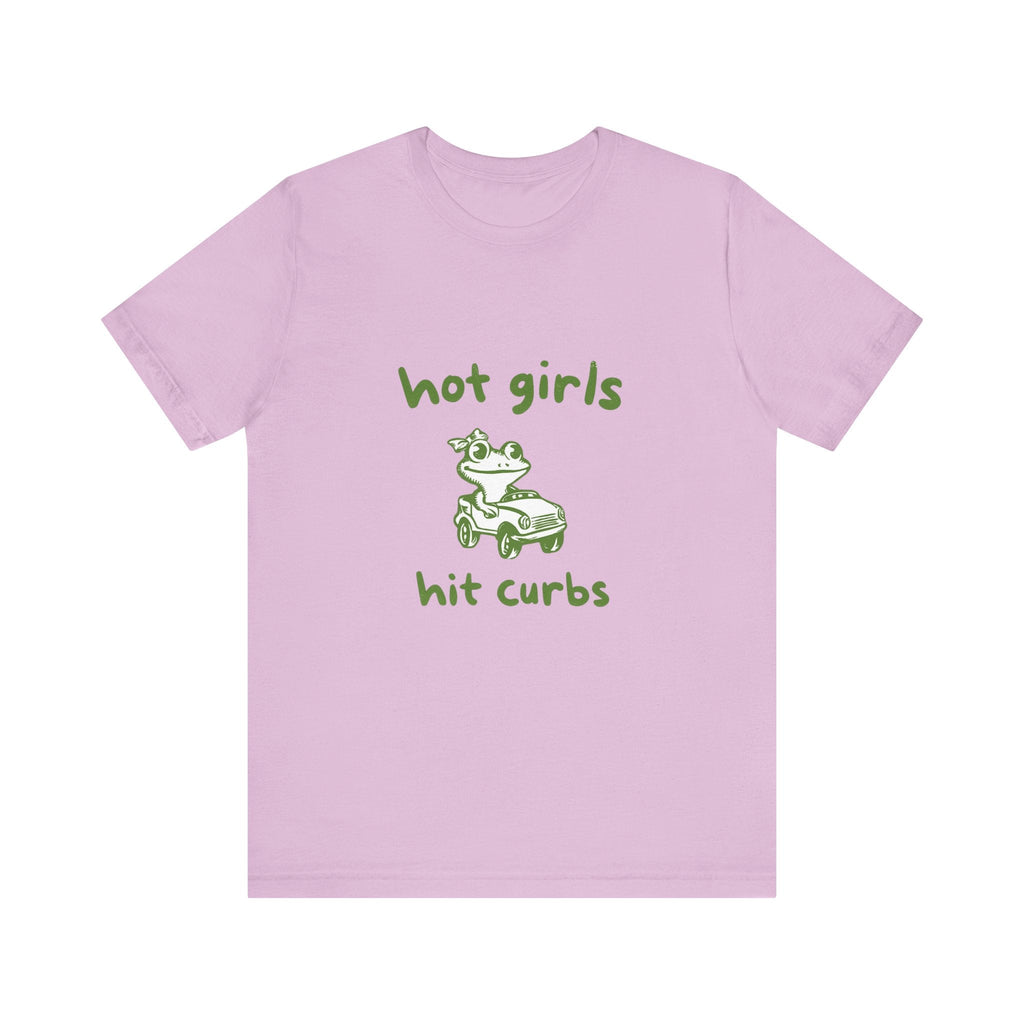 Hot Girls Hit Curbs Shirt, Funny Meme Graphic Tee, Y2K Humor by PopCultureByDesign36