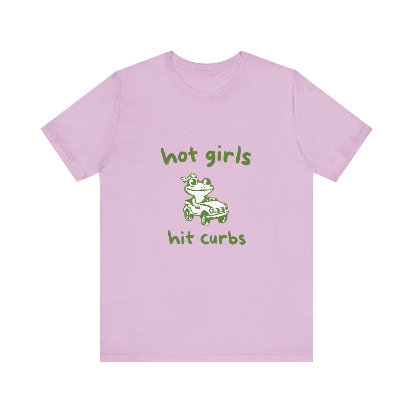 Hot Girls Hit Curbs Shirt, Funny Meme Graphic Tee, Y2K Humor - Popbydesign