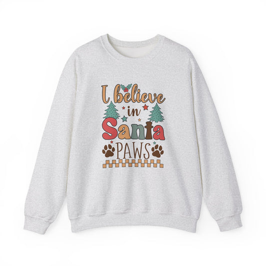 I Believe in Santa Paws Shirt, Christmas Dog Shirt, Santa Paws Shirt - Popbydesign