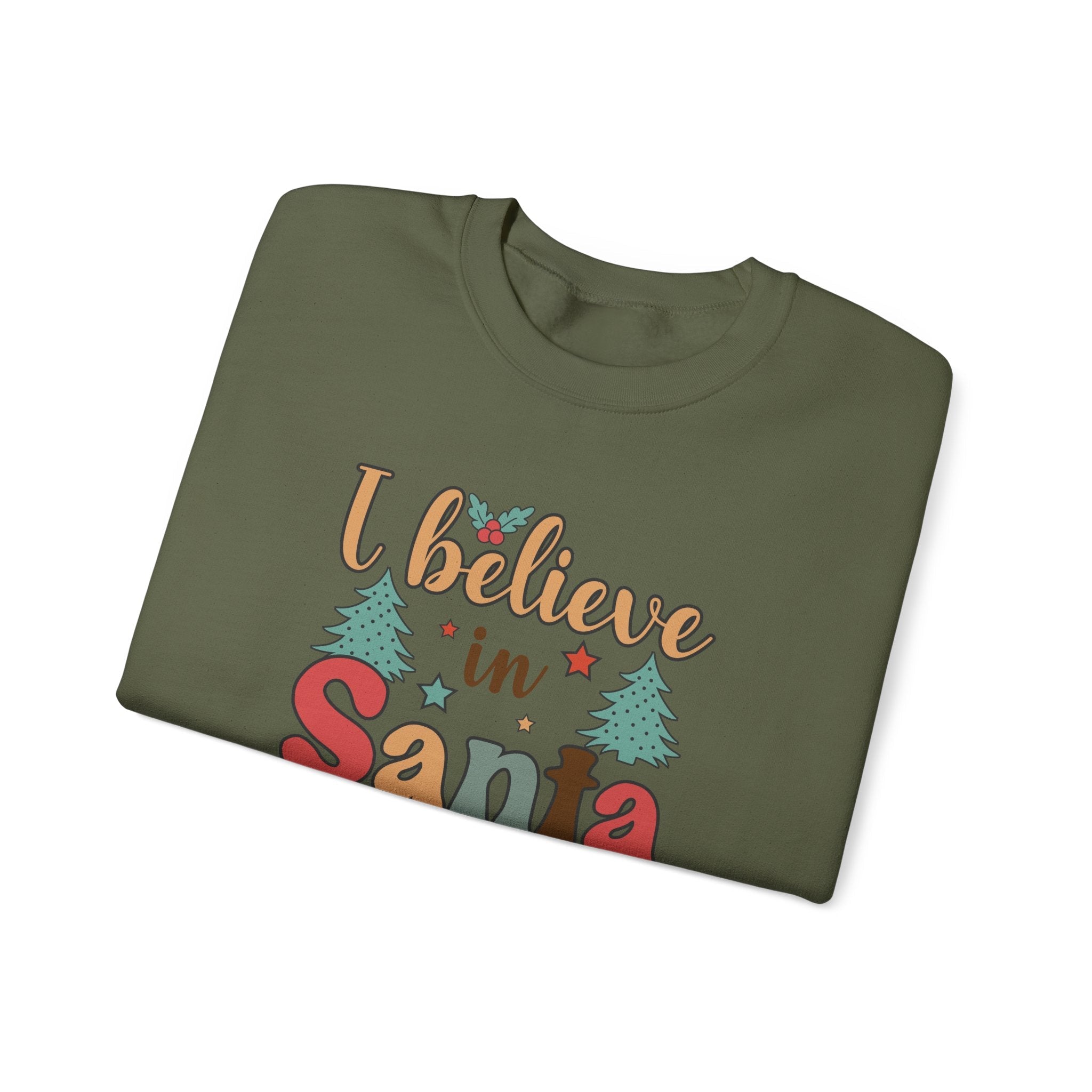 I Believe in Santa Paws Shirt, Christmas Dog Shirt, Santa Paws Shirt by PopCultureByDesign36