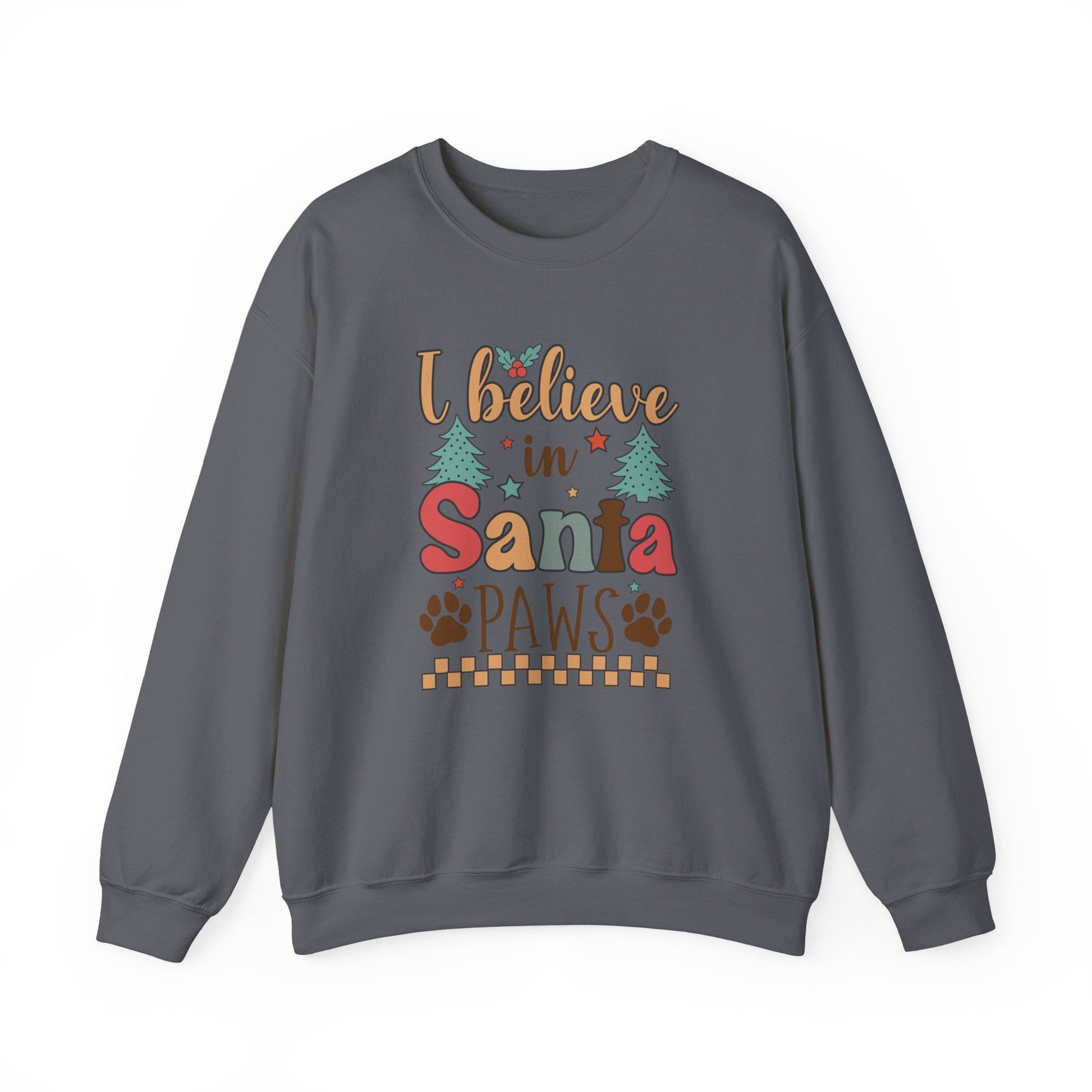 I Believe in Santa Paws Shirt, Christmas Dog Shirt, Santa Paws Shirt - Popbydesign