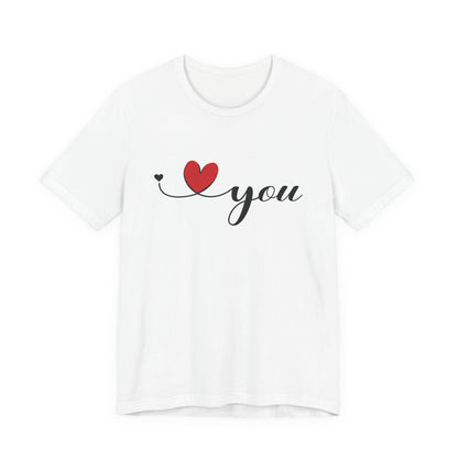 I Love You Shirt, Love Day Shirt, Love You Minimalist Shirt - Popbydesign