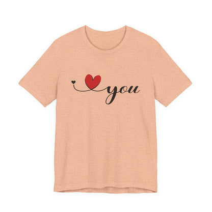 I Love You Shirt, Love Day Shirt, Love You Minimalist Shirt - Popbydesign