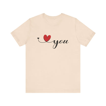 I Love You Shirt, Love Day Shirt, Love You Minimalist Shirt - Popbydesign