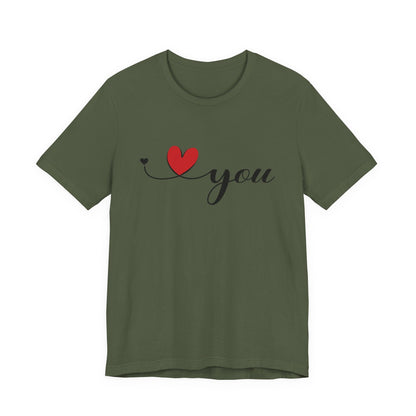 I Love You Shirt, Love Day Shirt, Love You Minimalist Shirt - Popbydesign