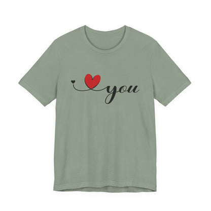 I Love You Shirt, Love Day Shirt, Love You Minimalist Shirt - Popbydesign