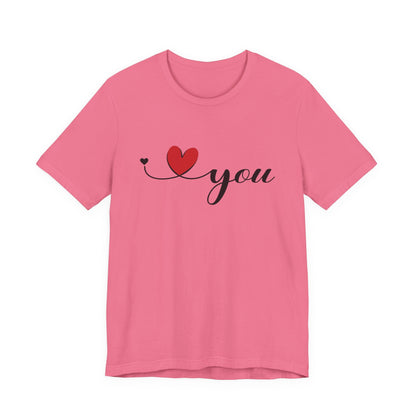 I Love You Shirt, Love Day Shirt, Love You Minimalist Shirt - Popbydesign