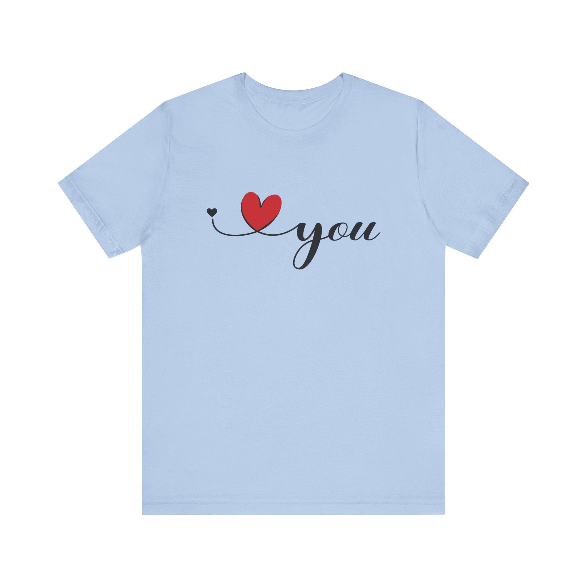 I Love You Shirt, Love Day Shirt, Love You Minimalist Shirt - Popbydesign
