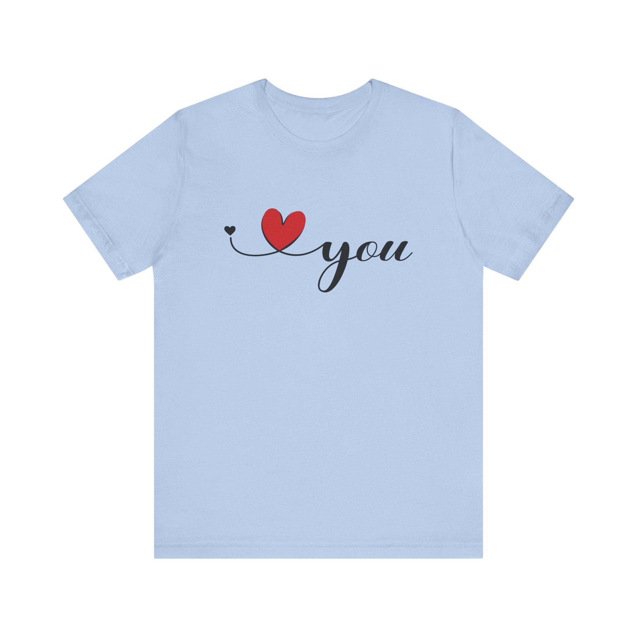 I Love You Shirt, Love Day Shirt, Love You Minimalist Shirt by PopCultureByDesign36