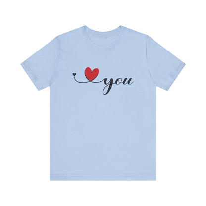 I Love You Shirt, Love Day Shirt, Love You Minimalist Shirt - Popbydesign