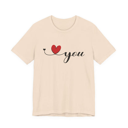 I Love You Shirt, Love Day Shirt, Love You Minimalist Shirt - Popbydesign