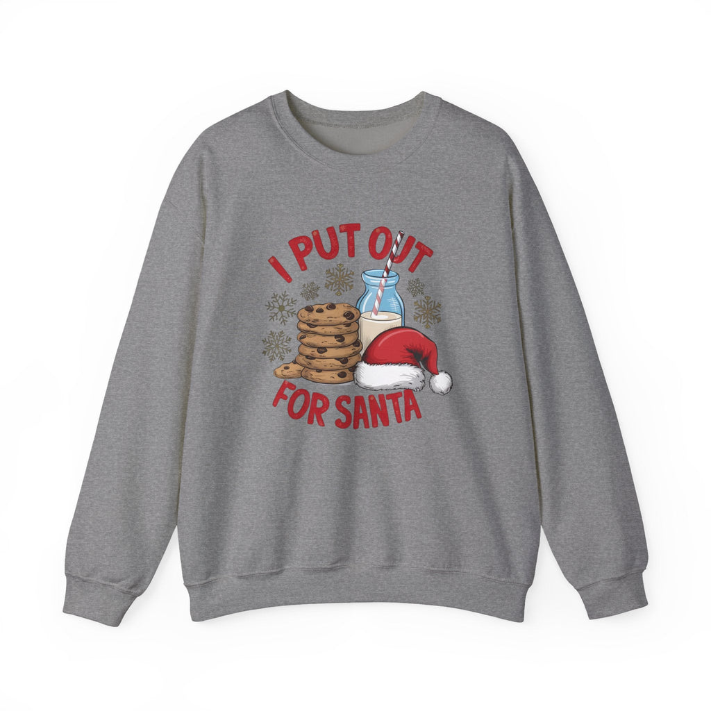 I Put Out For Santa Sweatshirt, Funny Christmas Shirt by PopCultureByDesign36
