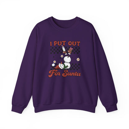 I Put Out For Santa Sweatshirt, Funny Christmas Sweatshirt - Popbydesign