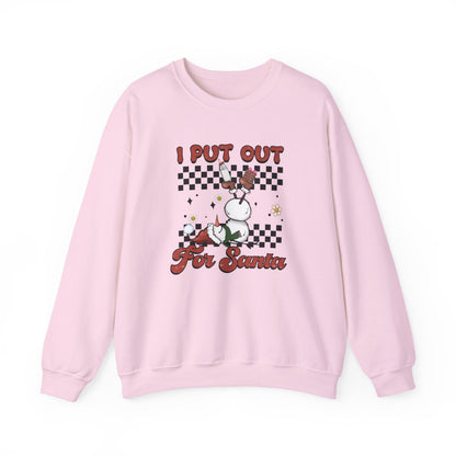 I Put Out For Santa Sweatshirt, Funny Christmas Sweatshirt - Popbydesign
