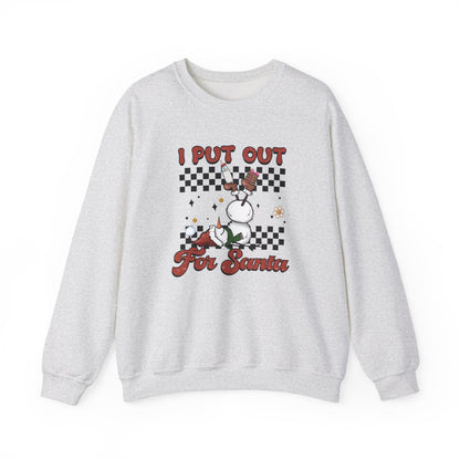 I Put Out For Santa Sweatshirt, Funny Christmas Sweatshirt, Funny XMas - Popbydesign