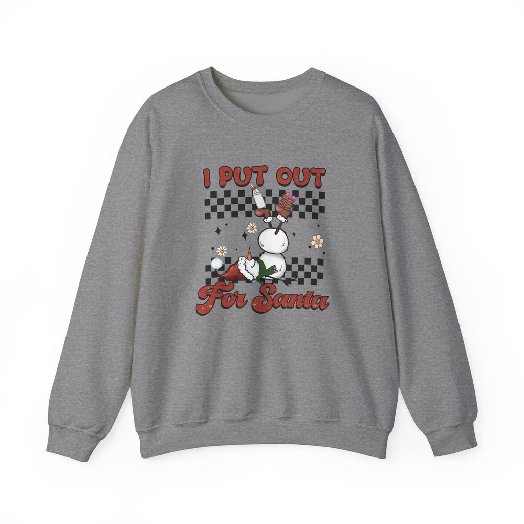 I Put Out For Santa Sweatshirt, Funny Christmas Sweatshirt, Funny XMas by PopCultureByDesign36