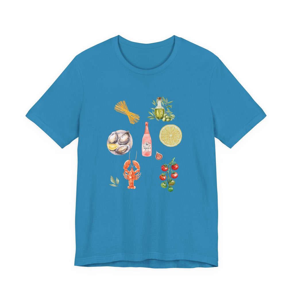 Italia Shirt, Coastal Grandma, Italian Summer Meal Tee by Printify
