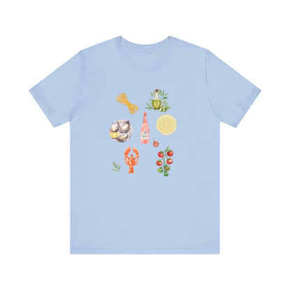 Italia Shirt, Coastal Grandma, Italian Summer Meal Tee - Popbydesign