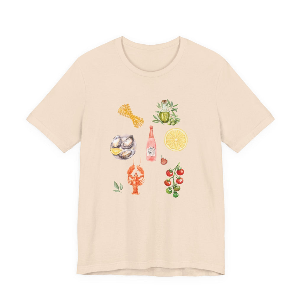 Italia Shirt, Coastal Grandma, Italian Summer Meal Tee by Printify