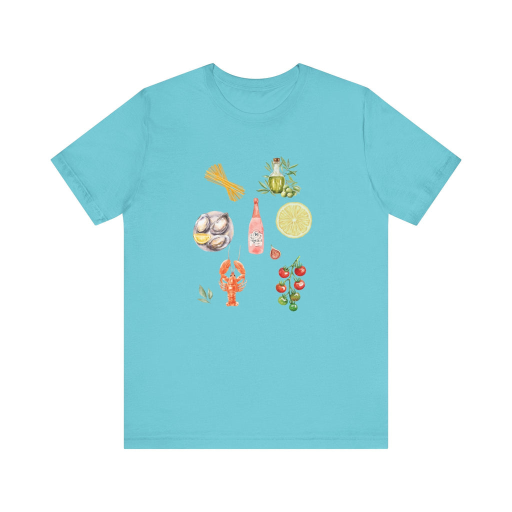 Italia Shirt, Coastal Grandma, Italian Summer Meal Tee by Printify