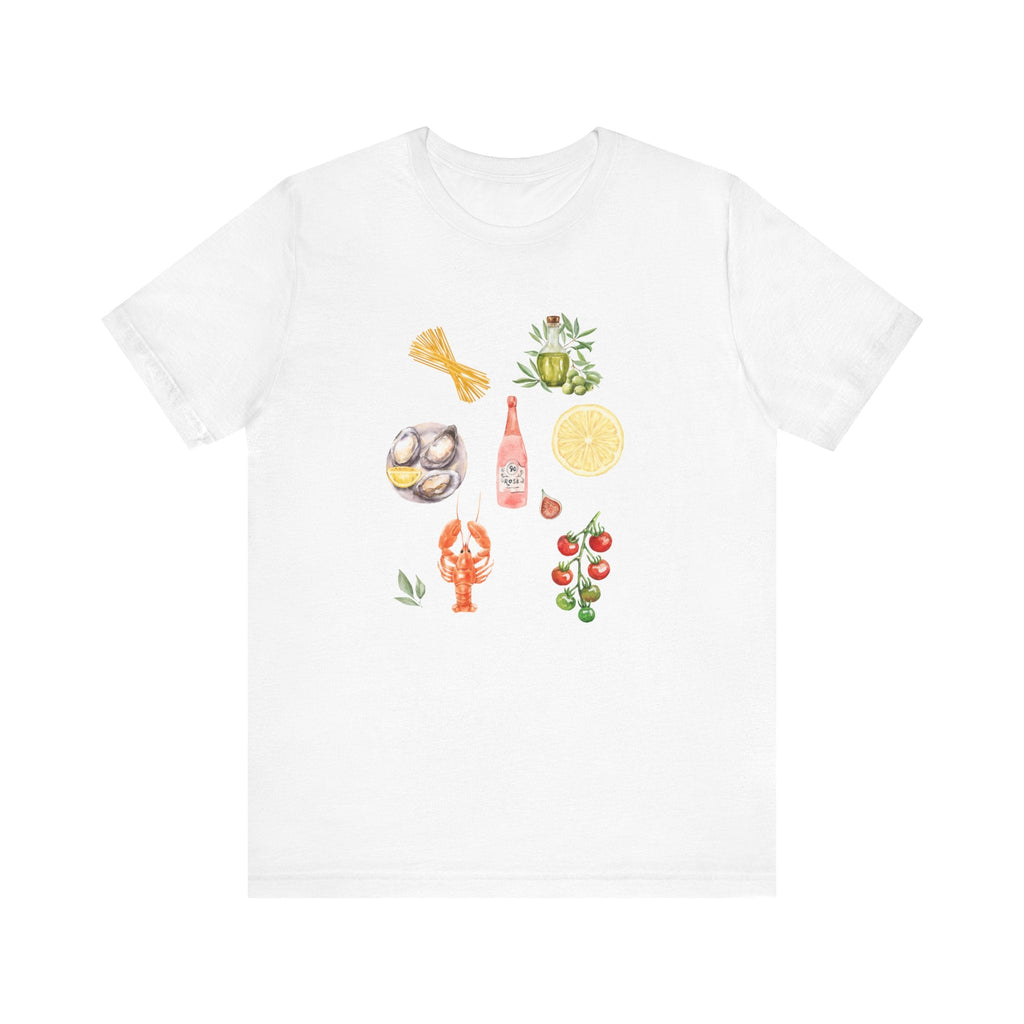 Italia Shirt, Coastal Grandma, Italian Summer Meal Tee by Printify
