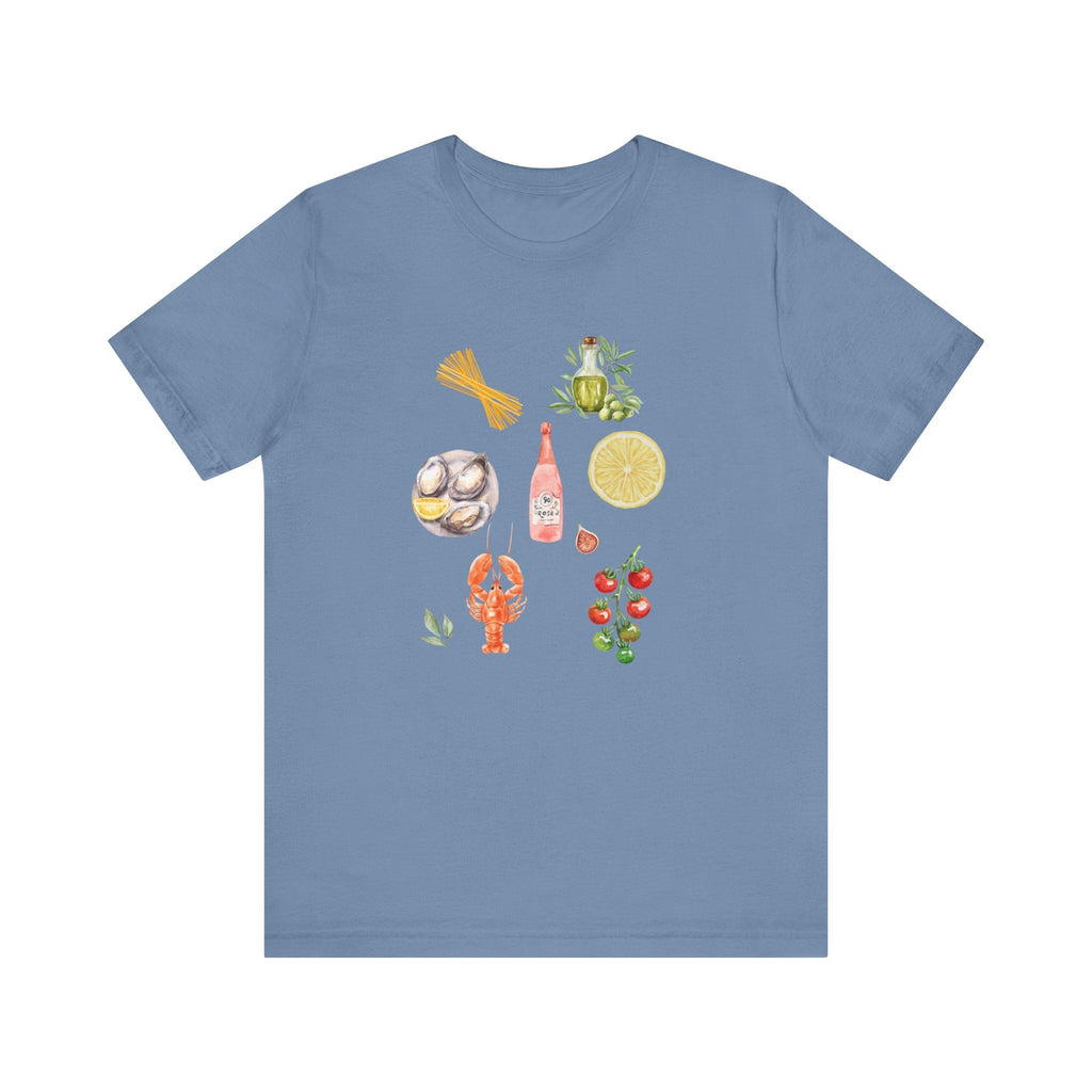 Italia Shirt, Coastal Grandma, Italian Summer Meal Tee by Printify