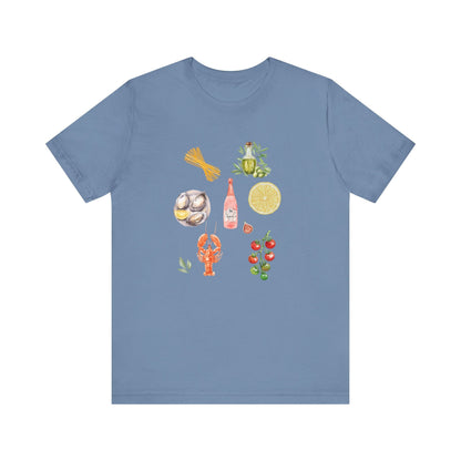 Italia Shirt, Coastal Grandma, Italian Summer Meal Tee - Popbydesign