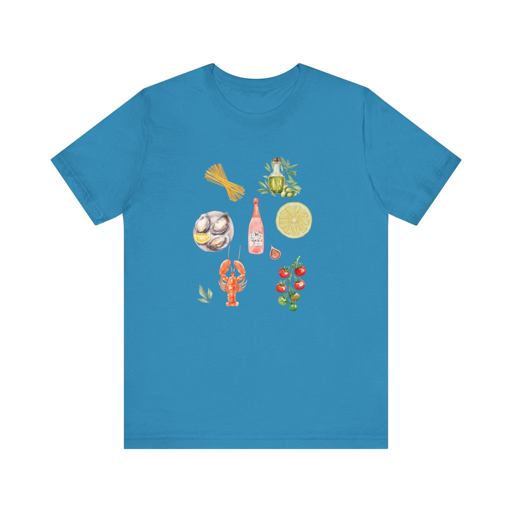 Italia Shirt, Coastal Grandma, Italian Summer Meal Tee by Printify